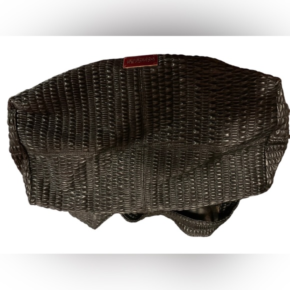 KENNETH COLE REACTION Black & Silver Chain Magnetic Closure Handbag Purse - Picture 9 of 14